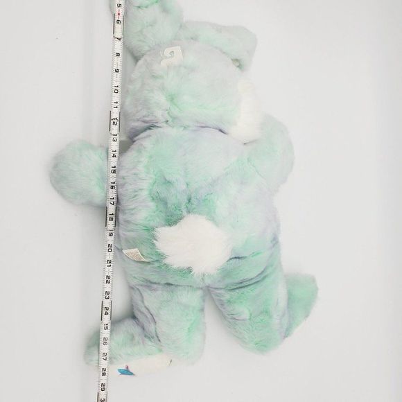 VTG‎ Dan Dee Hoppy Hopster 28" Large EASTER BUNNY Mint Green Tulip Flowers Paws - Picture 9 of 9